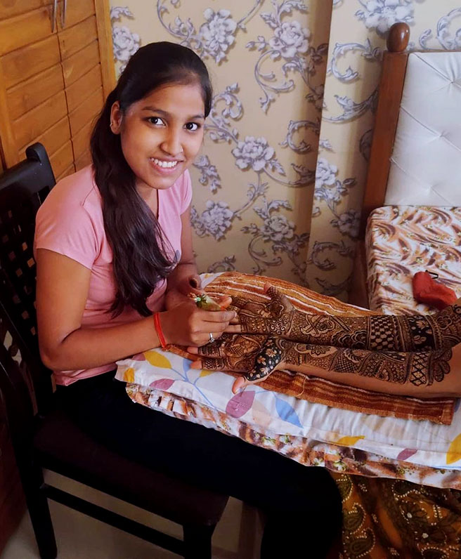 Sanjana Mehndi in Mumbai